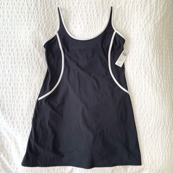 Abercrombie Traveler Dress Skort Athletic Dress Black White Medium - Picture 4 of 7